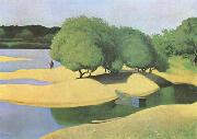 Felix  Vallotton Sandbanks on the Loire (mk09) oil painting artist